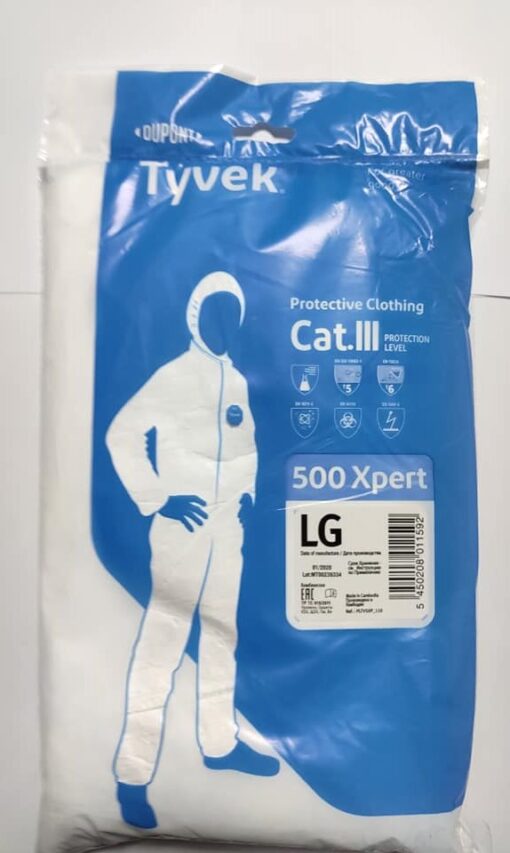 Coverall Tyvek 500 Xpert TY CHF5 S WH XP - TYVEK PPE