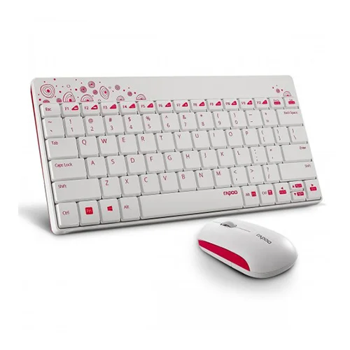 Rapoo 8000P Mini Wireless Keyboard Mouse Combo