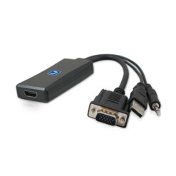 VGA to HDMI Adapter with USB Connector for Stereo Audio