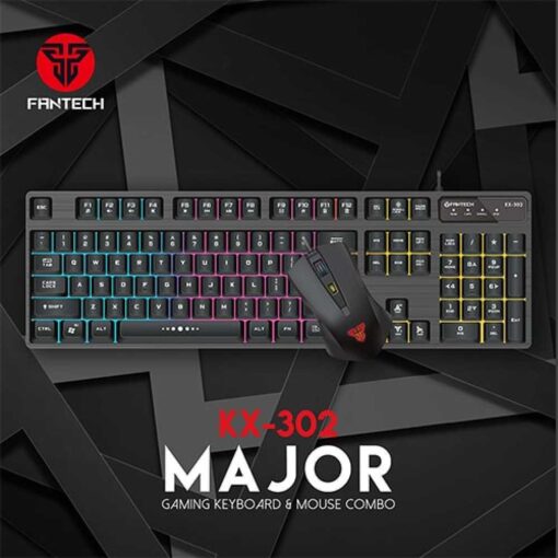FANTECH KX302S MAJOR GAMING KEYBOARD AND MOUSE COMBO