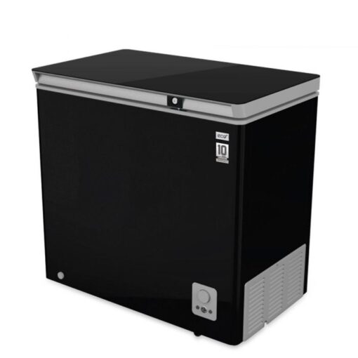 ECO+ 142 LITER FREEZER GLASS DOOR BLACK