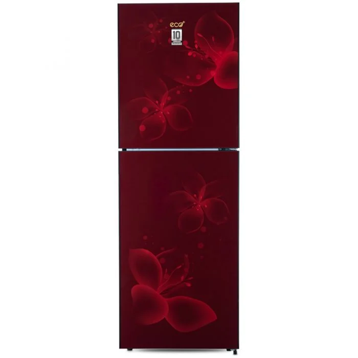 ECO+ 218 LITER FRAMELESS GLASS DOOR MAGNOLIA FRIDGE WITH BASE - Image 2