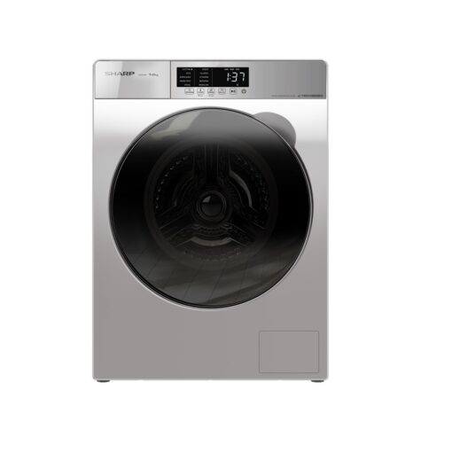 Sharp Full Auto Front Loading Inverter Washing Machine ES-FW105SG | 10.5 KG - Dark Grey