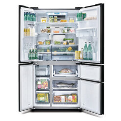 Alternative view of Sharp 5 Door Inverter Refrigerator SJ-FX660W-BK | 650 Liters - Black