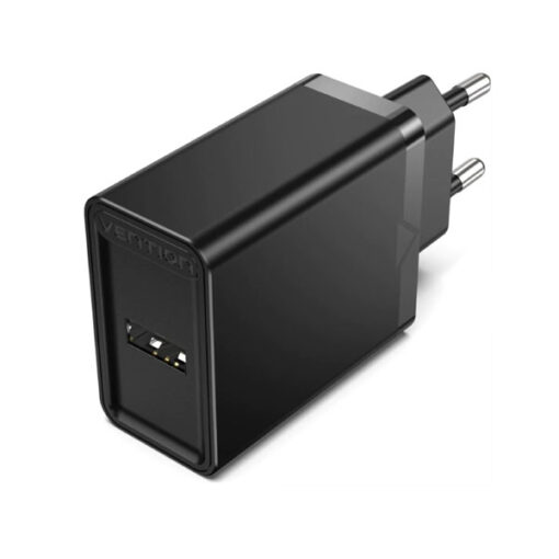 VENTION FAAB0-EU 1-port USB Wall Charger(12W) EU-Plug Black