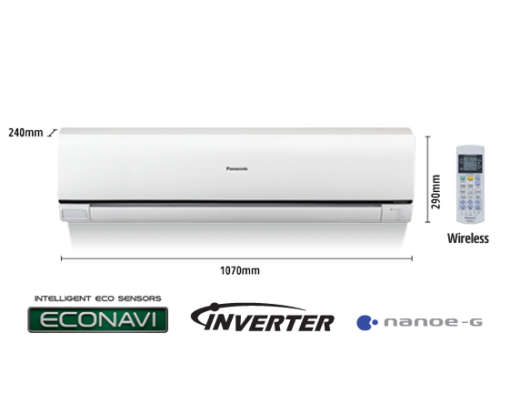 Panasonic 1.5 Ton Split Wall Type Inverter Econavi Air Conditioner (CSS-18PKH)