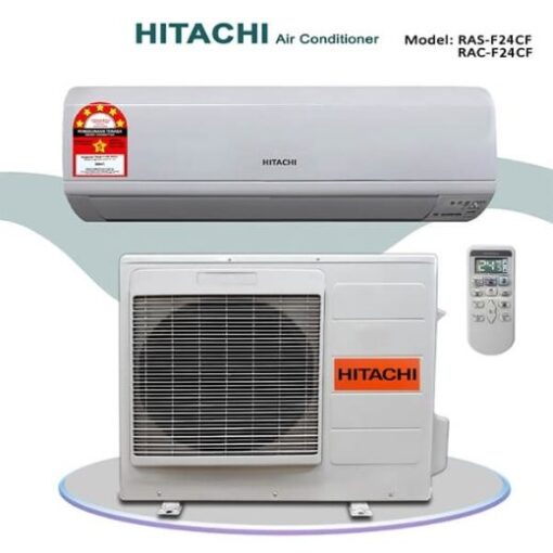 Hitachi RAS F24CF+RAC-F24CF, 2.0 TON-R410a